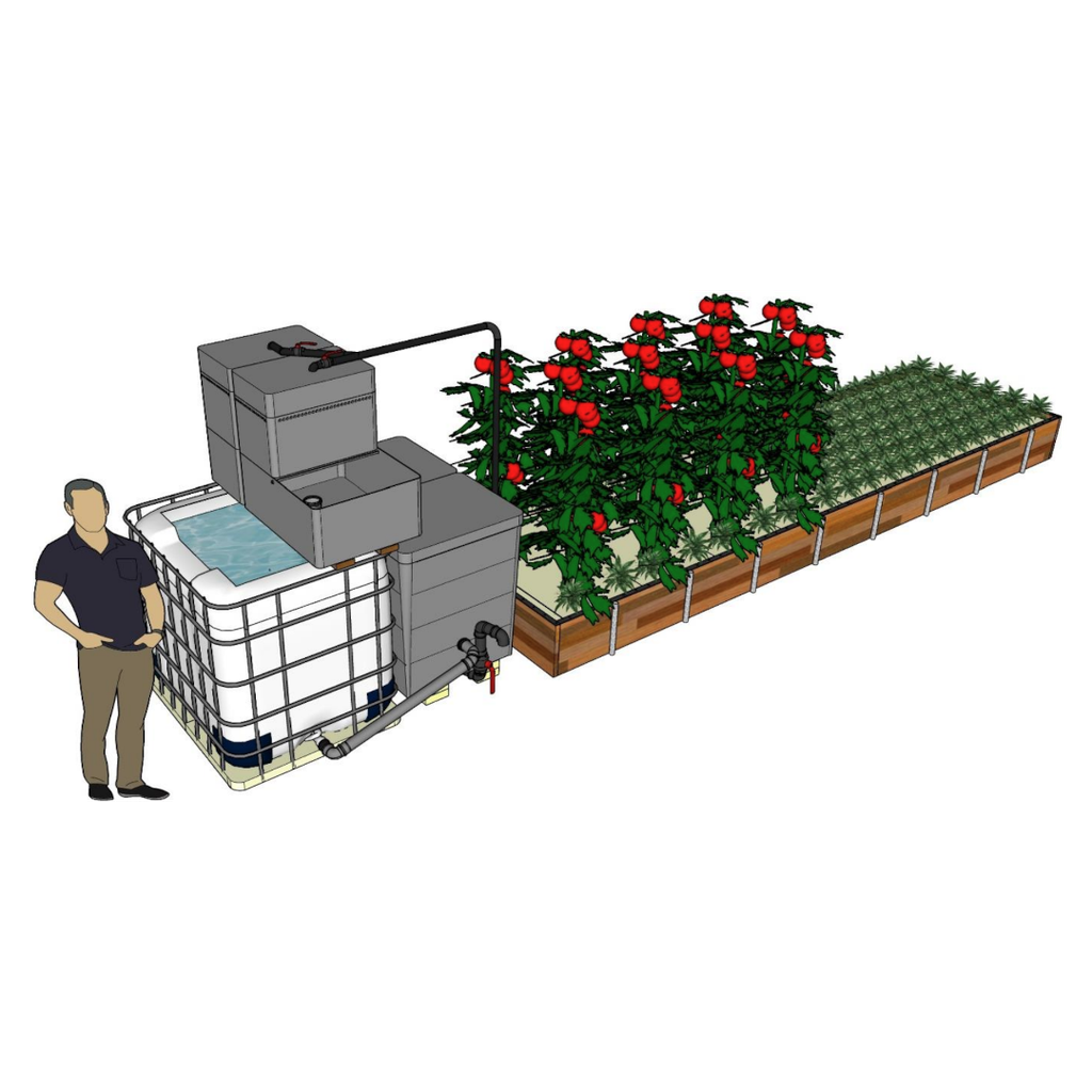 Bauplan - 1 IBC-mit Filtersystem in Regentonnen (DE)