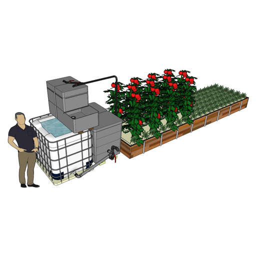 Bauplan - 1 IBC-mit Filtersystem in Regentonnen (DE)